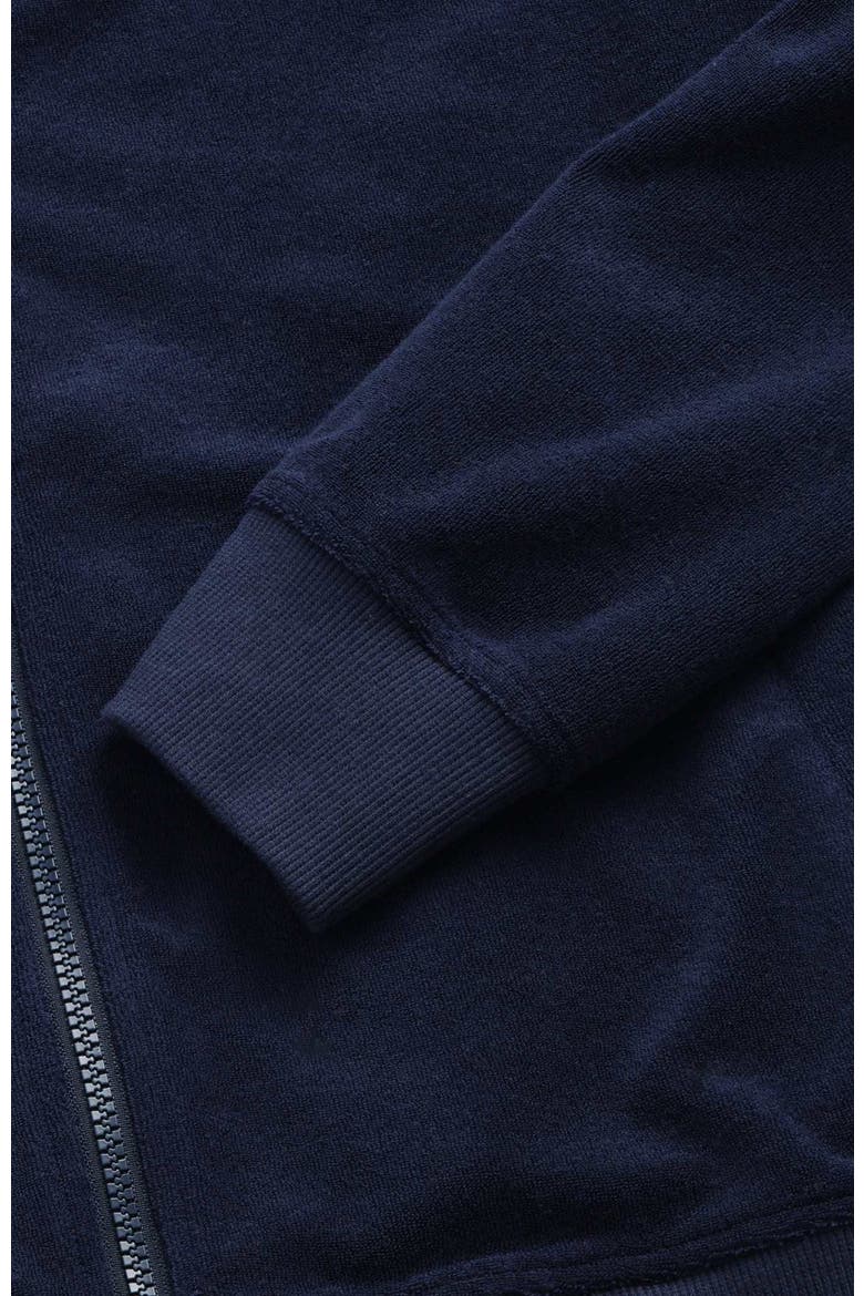 Frank Saltwater Terry Track Jacket, Alternate, color, Navy Blazer