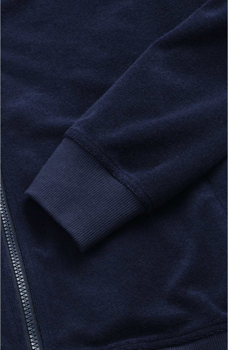 Surfside Supply Co. Frank Saltwater Terry Track Jacket, Alternate, color, Navy Blazer