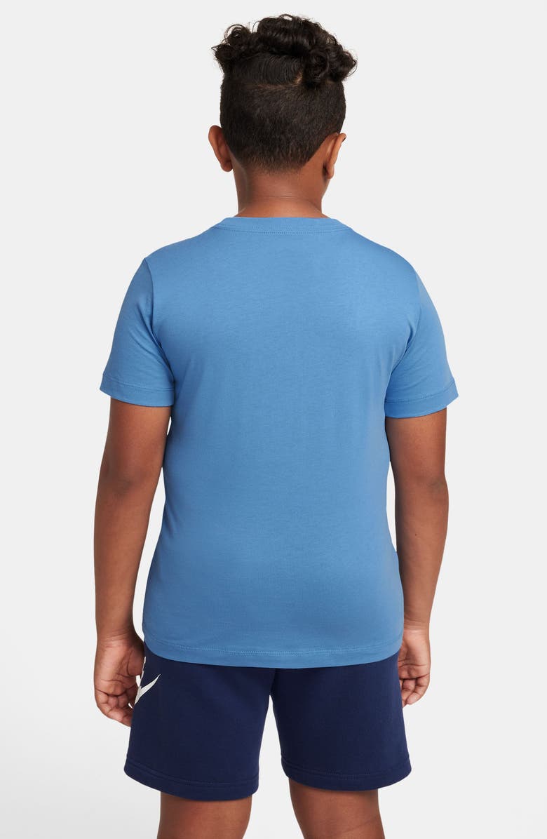 Nike Kids' Shattered Logo Graphic T-Shirt, Alternate, color, Blue Beyond