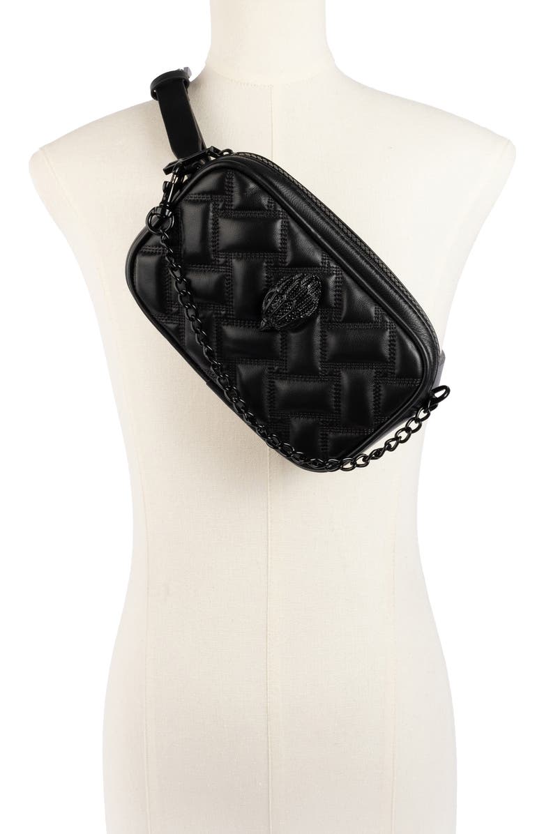 Kurt Geiger London Kensington Drench Quilted Leather Belt Bag, Alternate, color,