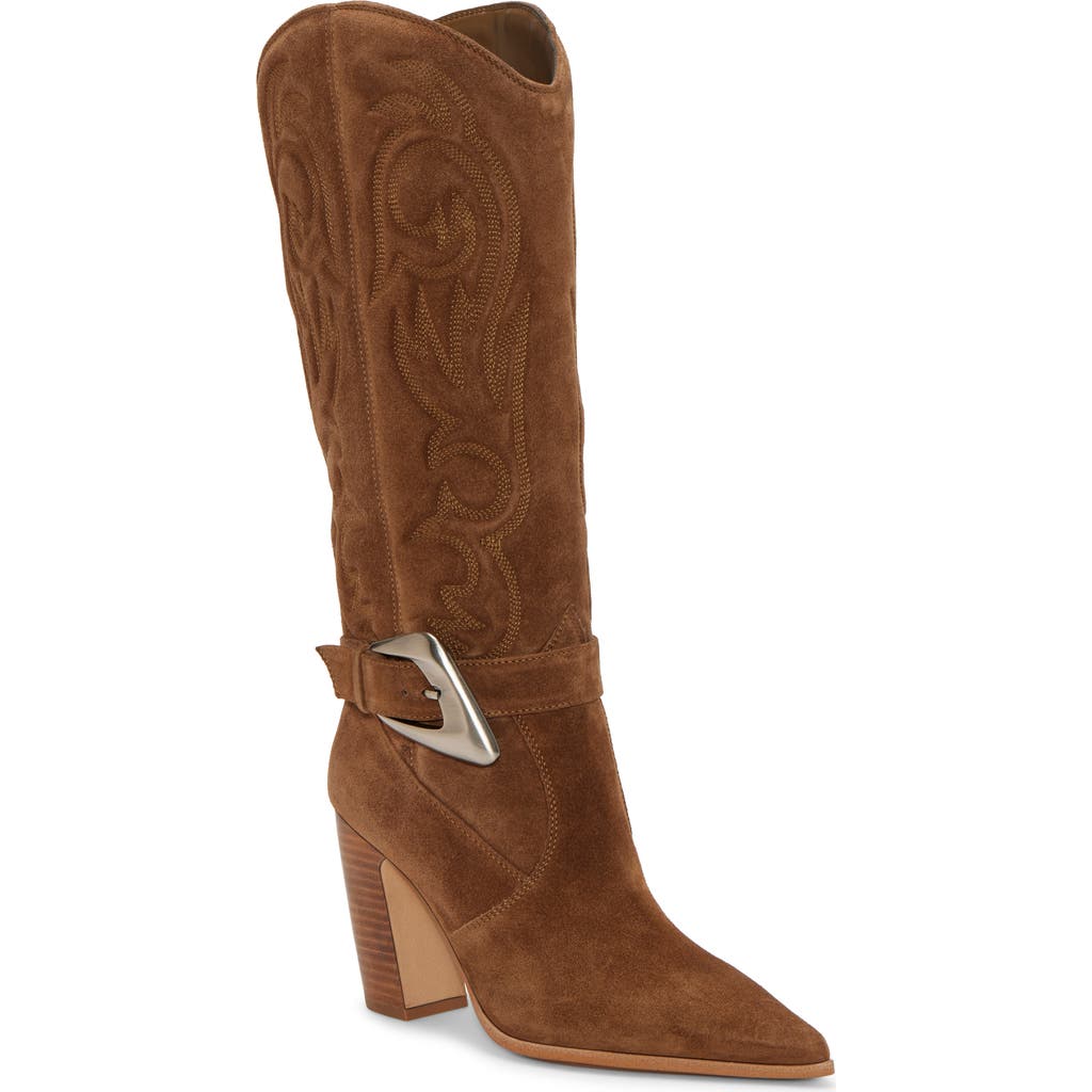 Vince Camuto Bianca Pointed Toe Western Boot In Reishi
