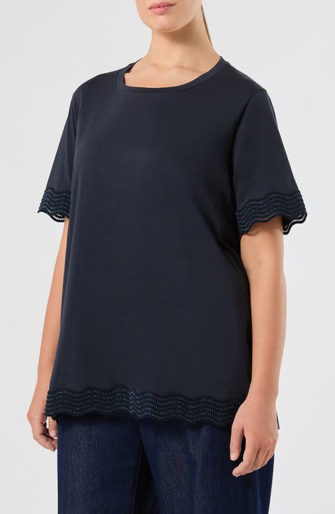 Scallop Trim T-Shirt