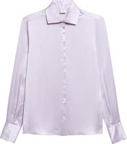 Eleventy Silk Button-Up Shirt
