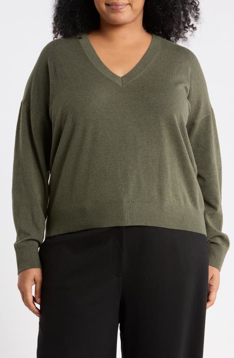 V-Neck Pullover Sweater