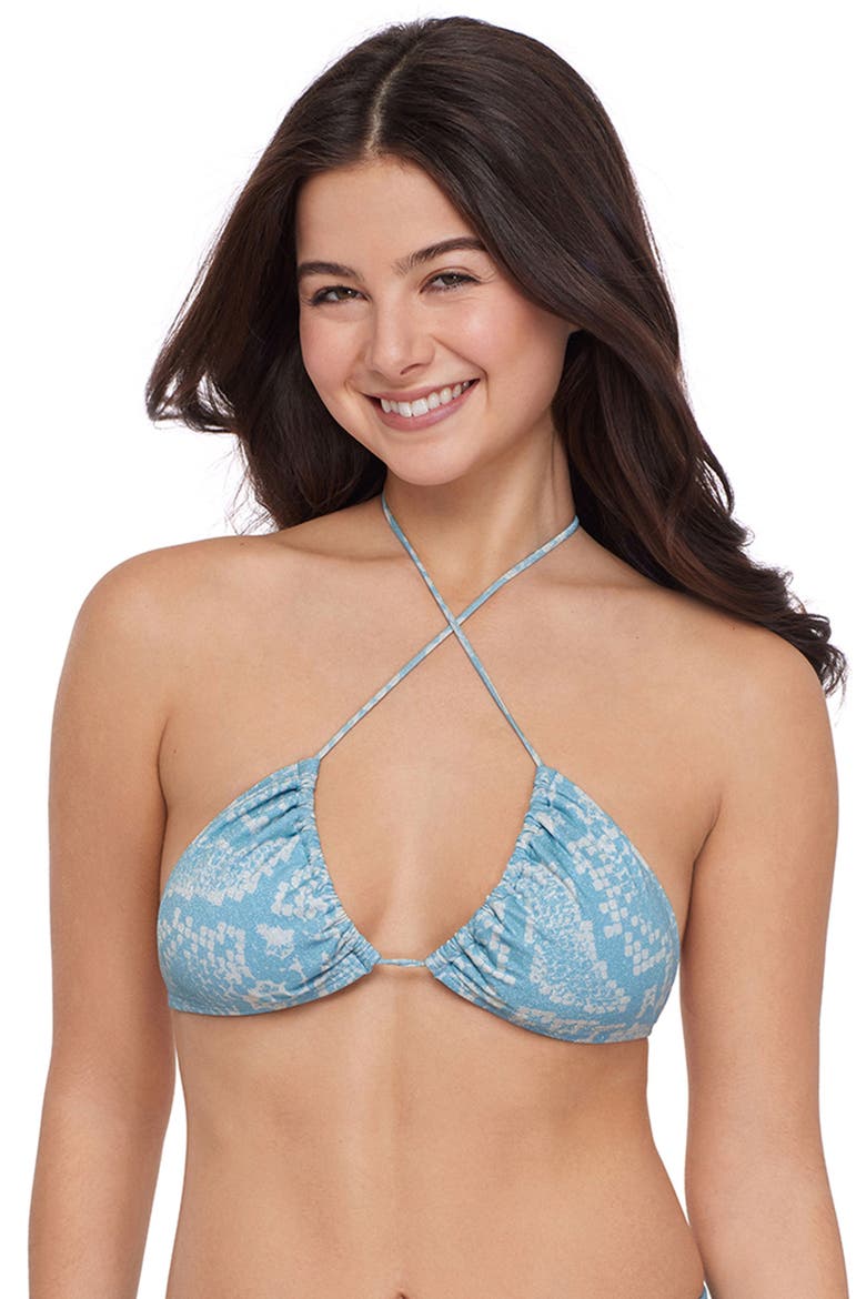 Multiway Adjustable Convertible Triangle Bikini Top, Alternate, color, Hugs & Hisses