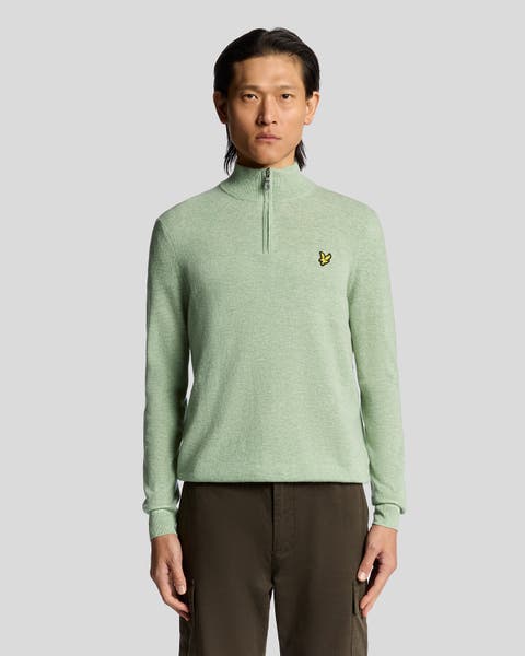Lambswool Blend Quarter Zip Sweater