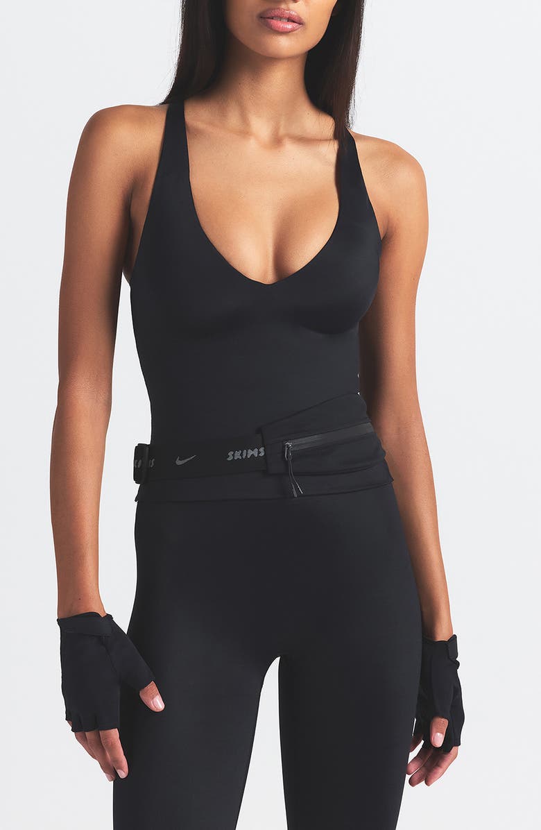 NikeSKIMS V-Neck Tank, Main, color, Obsidian