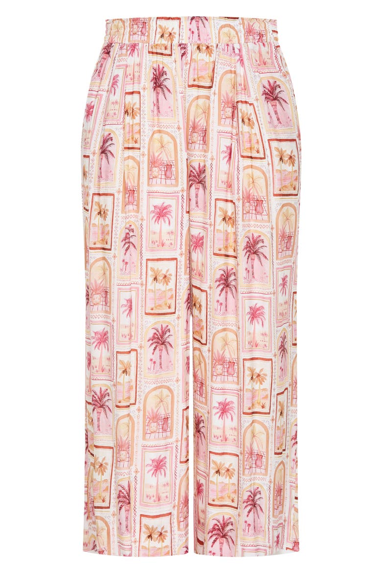 Postcard Print Wide Leg Pants, Alternate, color, POSTCARD SOIREE