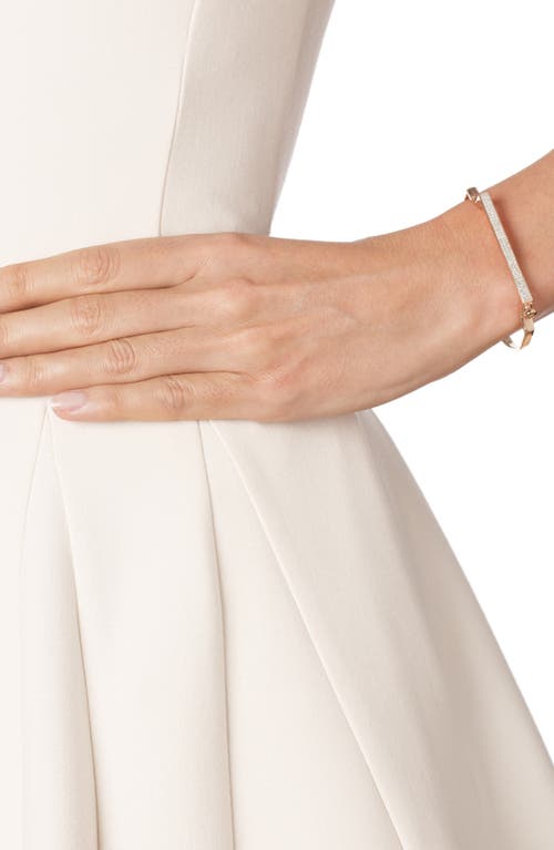 Monica Vinader Signature Thin Diamond Bangle In Burgundy