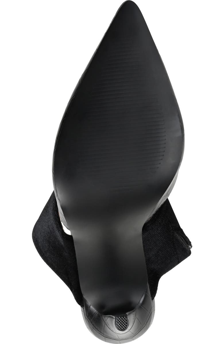 Journee Collection Sutonn Croc Embossed Mule Pump, Alternate, color,