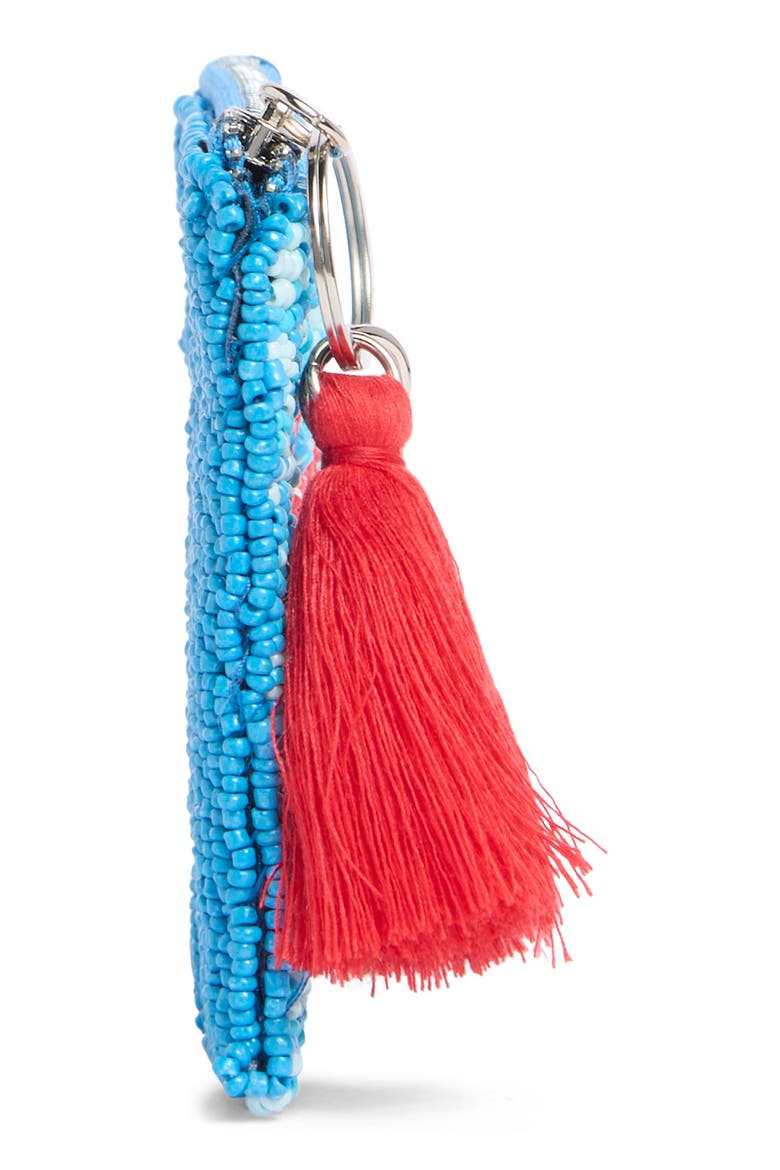 Under the Sea Beaded Coin Pouch, Alternate, color, BLUE MULTI