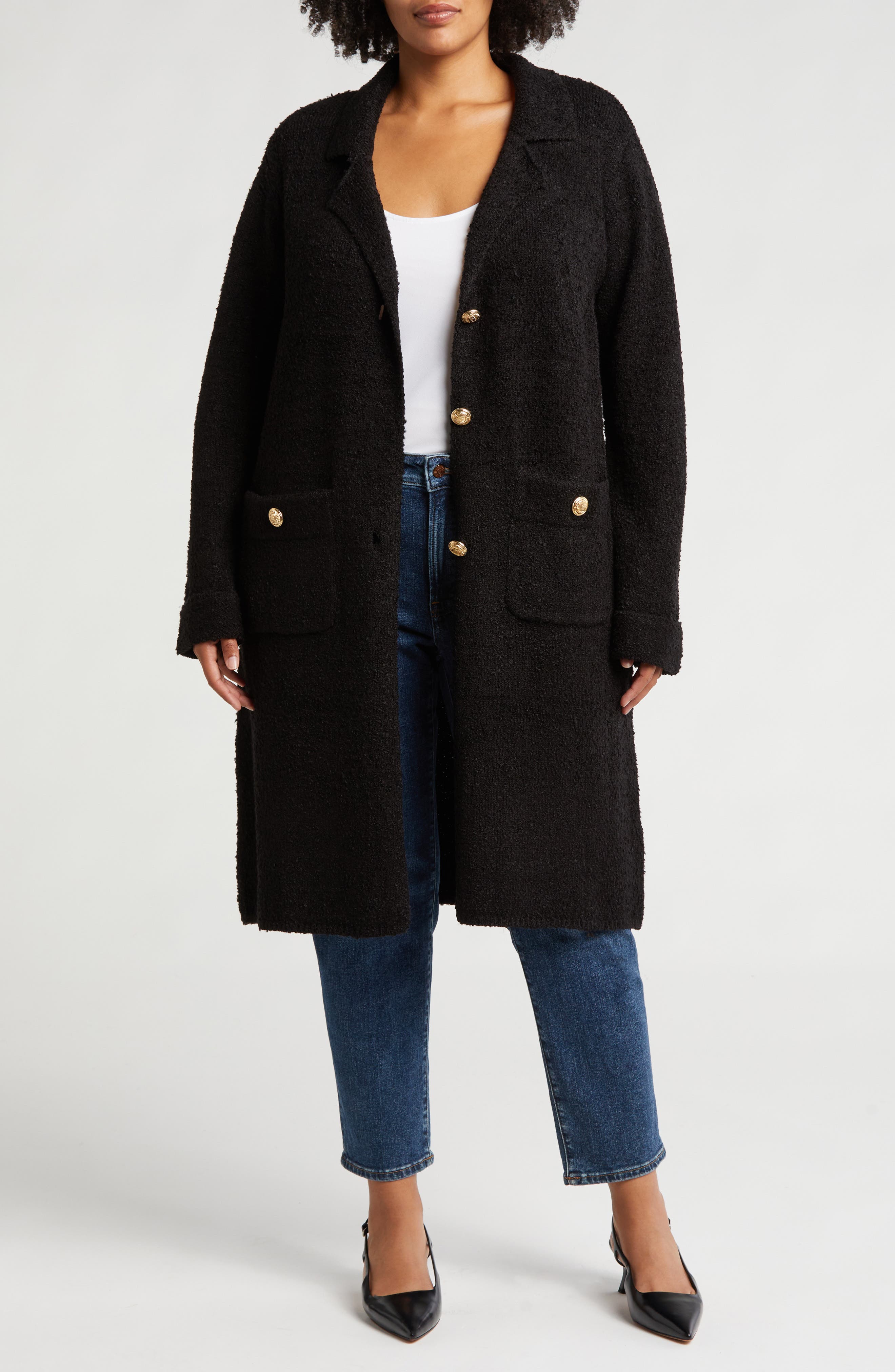 BY DESIGN Whitney Bouclé Cardigan