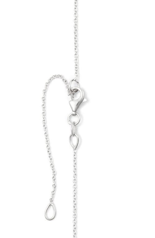 Bony Levy Diamond Pavé Initial Pendant Necklace In 18k White Gold - W