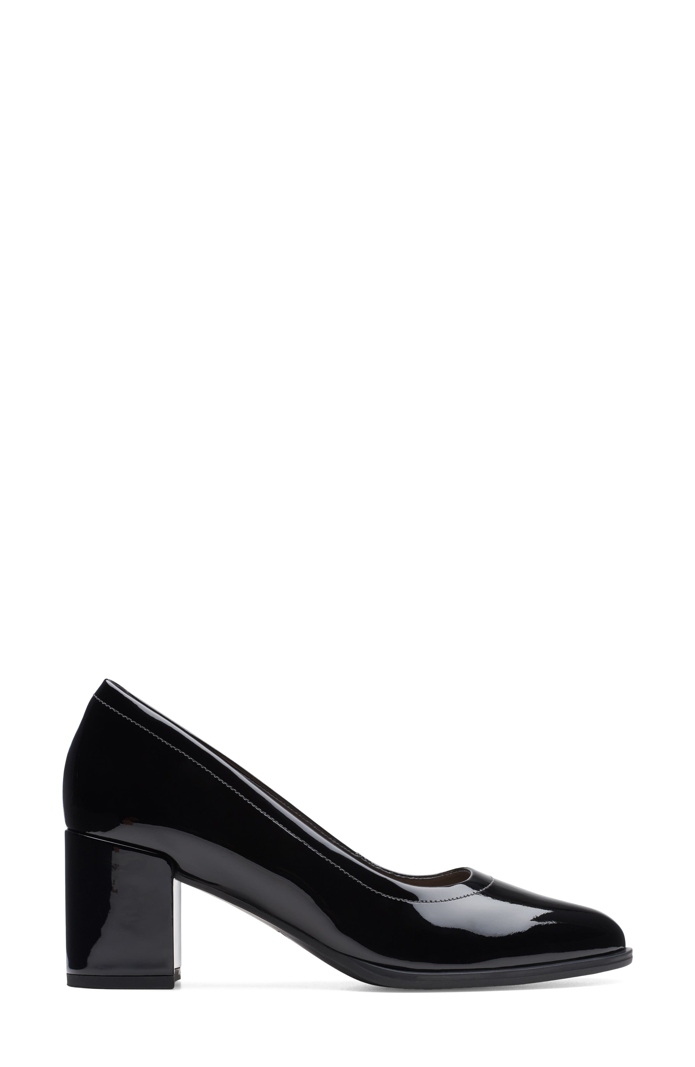 Clarks<sup>®</sup> Freva55 Court Pump, Alternate, color, Black Pat