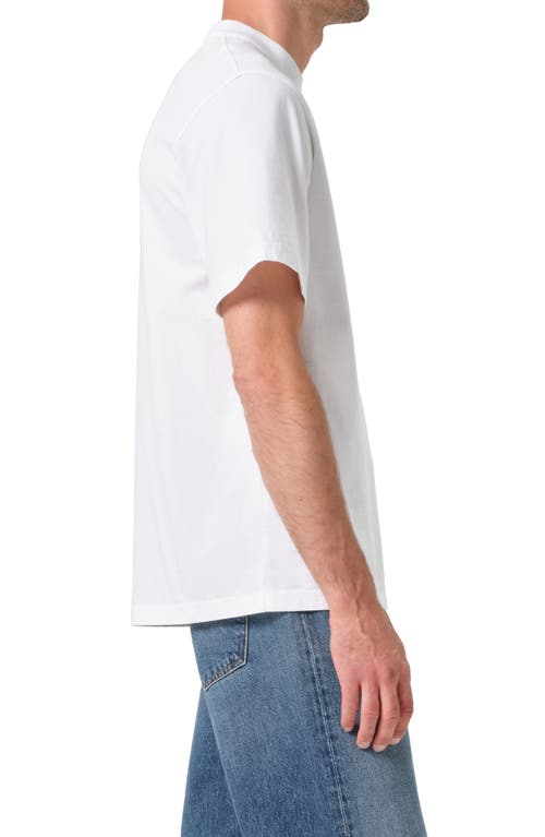 Agolde Asha Mock Neck Tee White In White