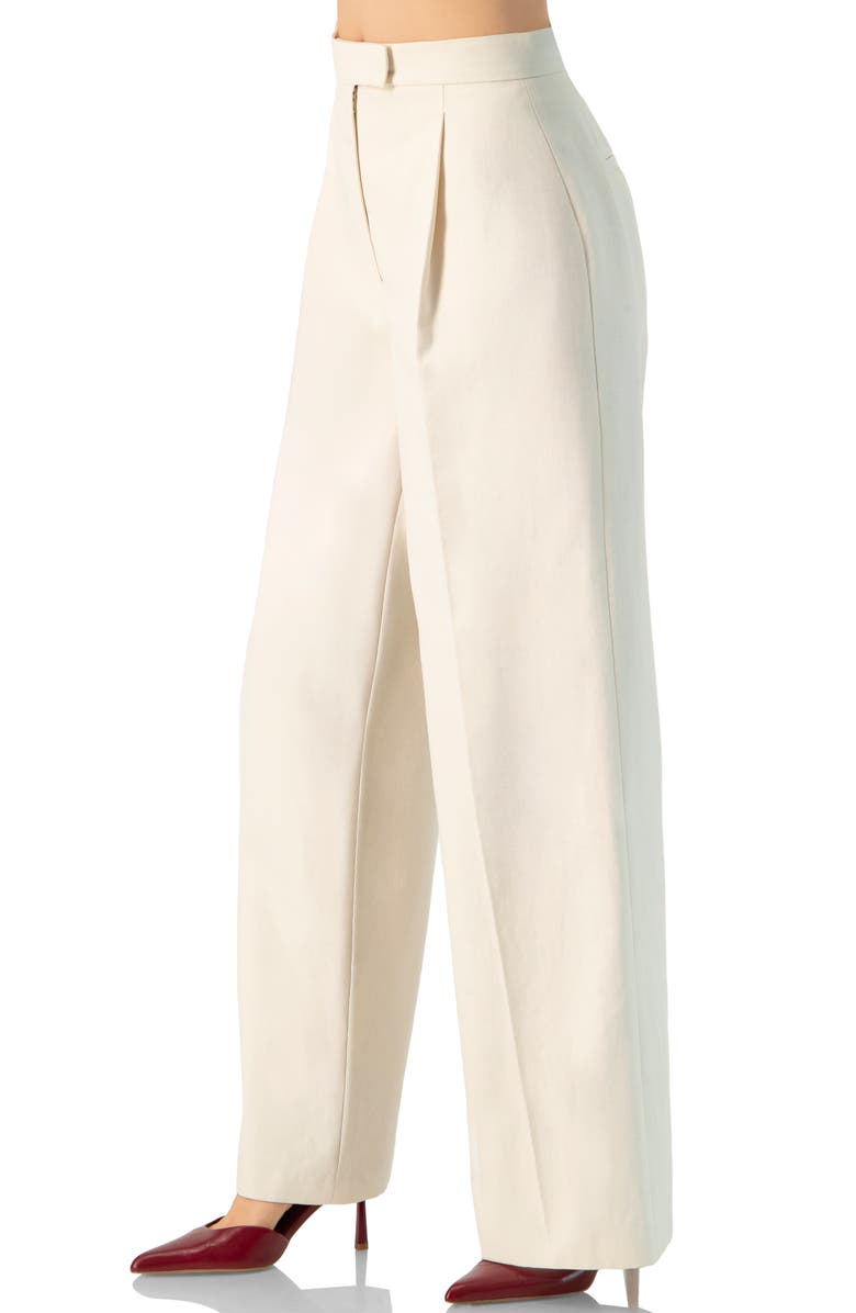 IVONNE Wide-Leg Straight Pants, Alternate, color, Ivory