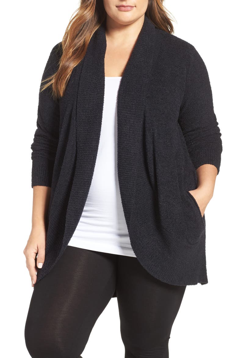 CozyChic Lite® Circle Cardigan, Main, color, BLACK