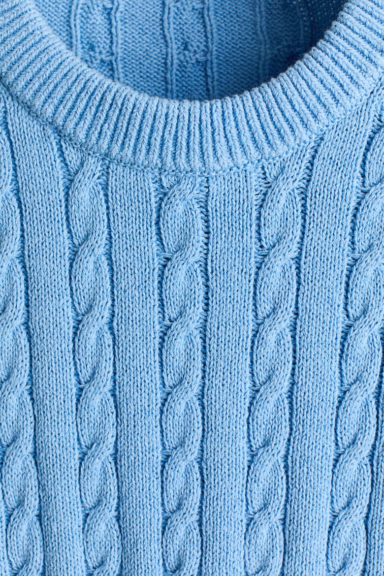 Regular Fit Cable-knit Jumper, Alternate, color, Light blue
