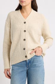 Madewell Oversize Bouclé Wool Blend Cardigan