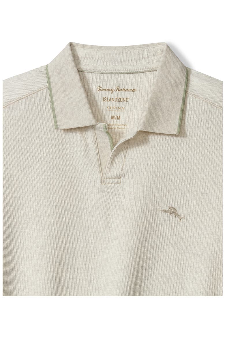 Emfielder Johnny Collar IslandZone® Polo, Alternate, color, ARCTIC WIND HEATHER