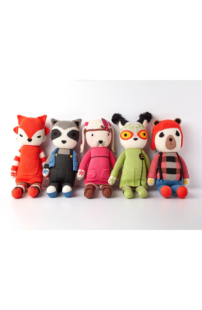 Cuddoll Bernard Bear 20" Hand-Knit Stuffed Animal, Alternate, color, 