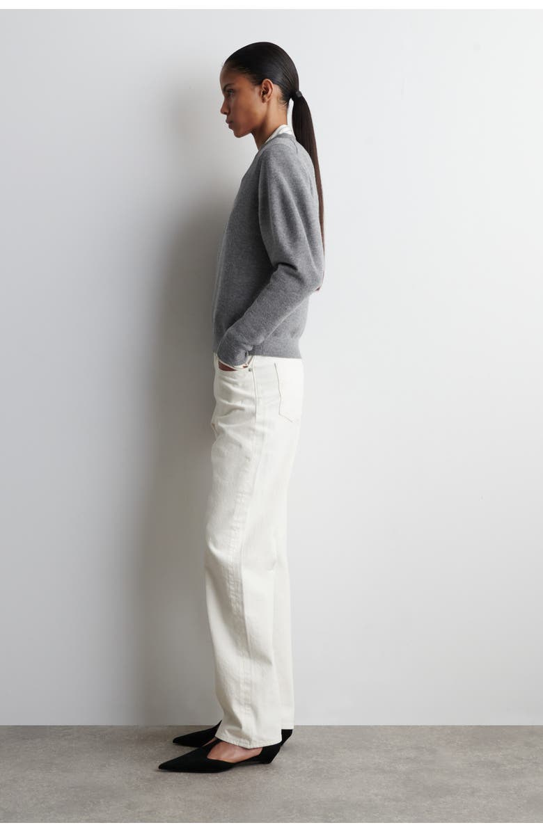 COS Balloon-sleeve Merino Wool Jumper, Alternate, color, Gray