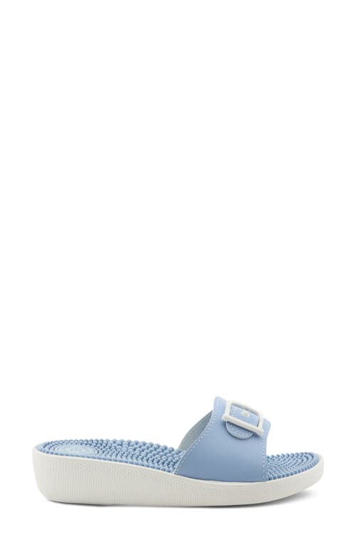 Flexus By Spring Step Sabala Slide Sandal In Blue