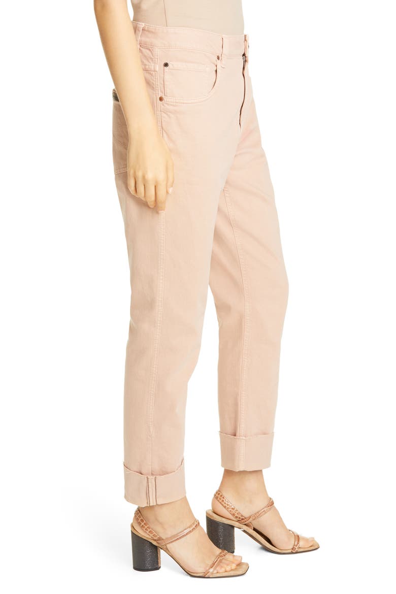 Garment Dyed Straight Leg Jeans, Alternate, color, ASH ROSE
