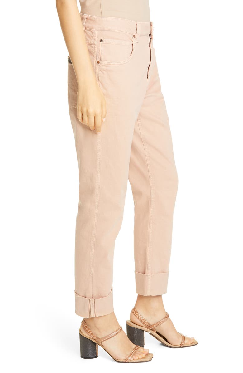 Brunello Cucinelli Garment Dyed Straight Leg Jeans, Alternate, color,