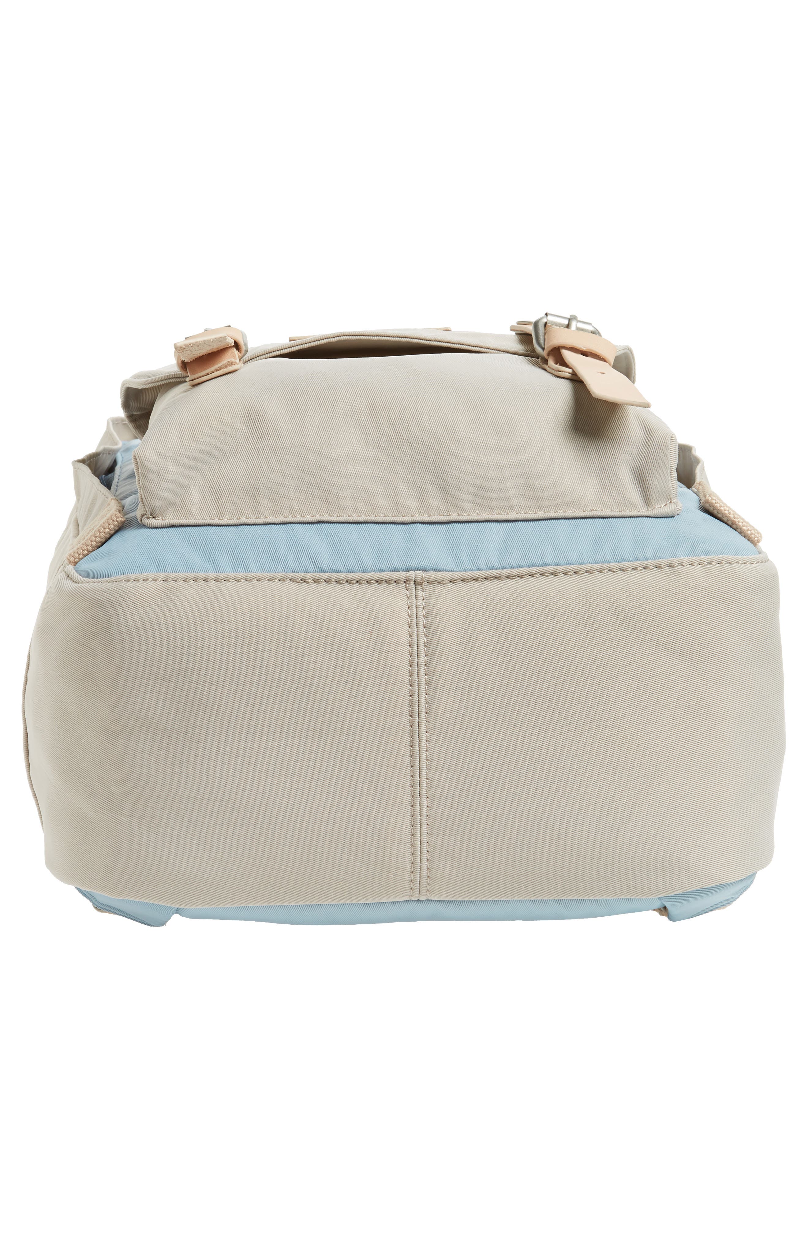 Macaroon Colorblock Backpack, Alternate, color, LIGHT BLUE/ IVORY