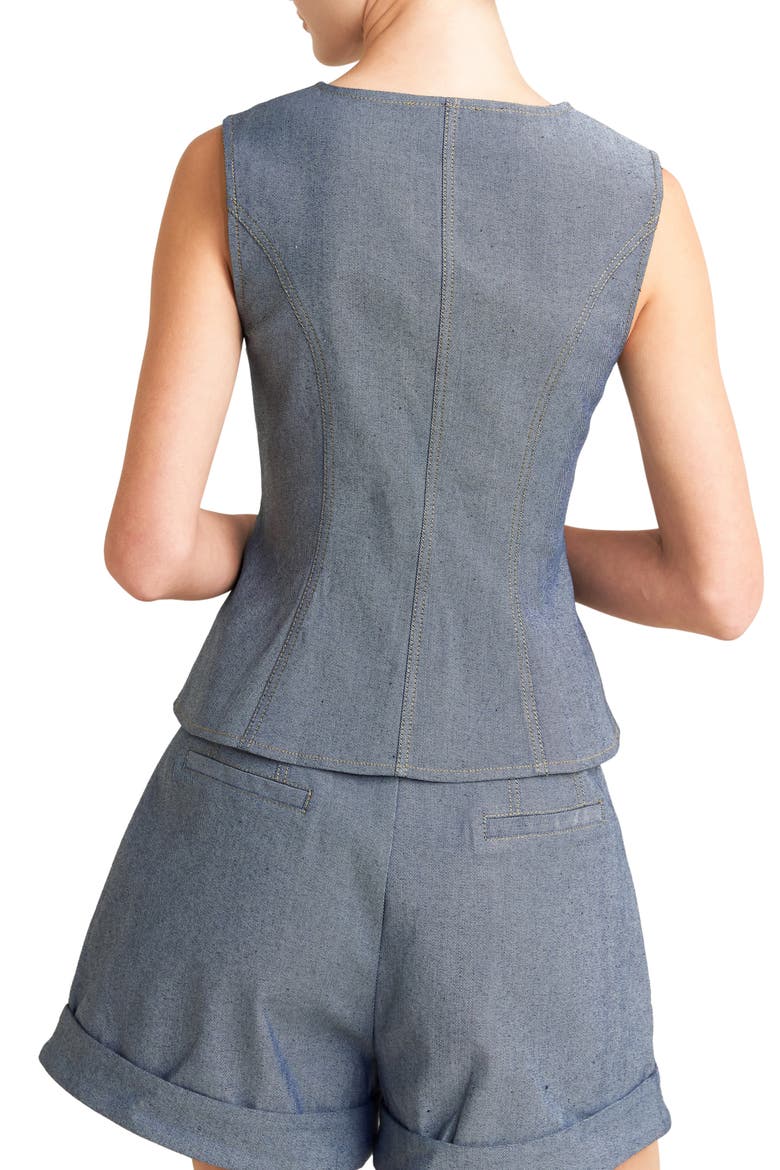 Solid Vest, Alternate, color, LIGHT INDIGO
