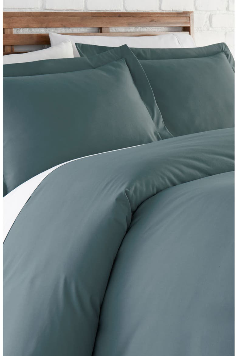 Ultra-Soft Microfiber Duvet Cover Set, Alternate, color, STEEL BLUE