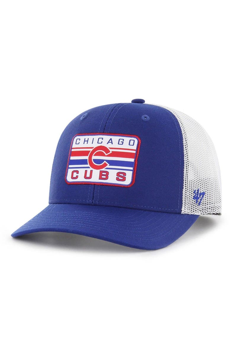 '47 Men's '47 Royal Chicago Cubs Drifter Trucker Adjustable Hat, Main, color, Royal