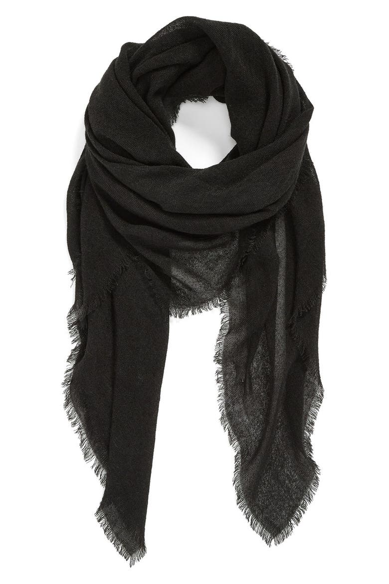 Square Scarf, Main, color, BLACK JET
