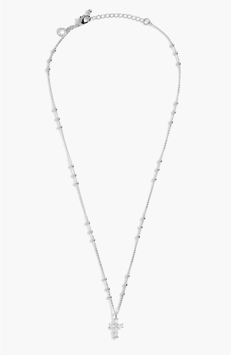 A Littles & Co. A Little "Blessed Is She Who Believes" Necklace, Alternate, color, Silver Plated