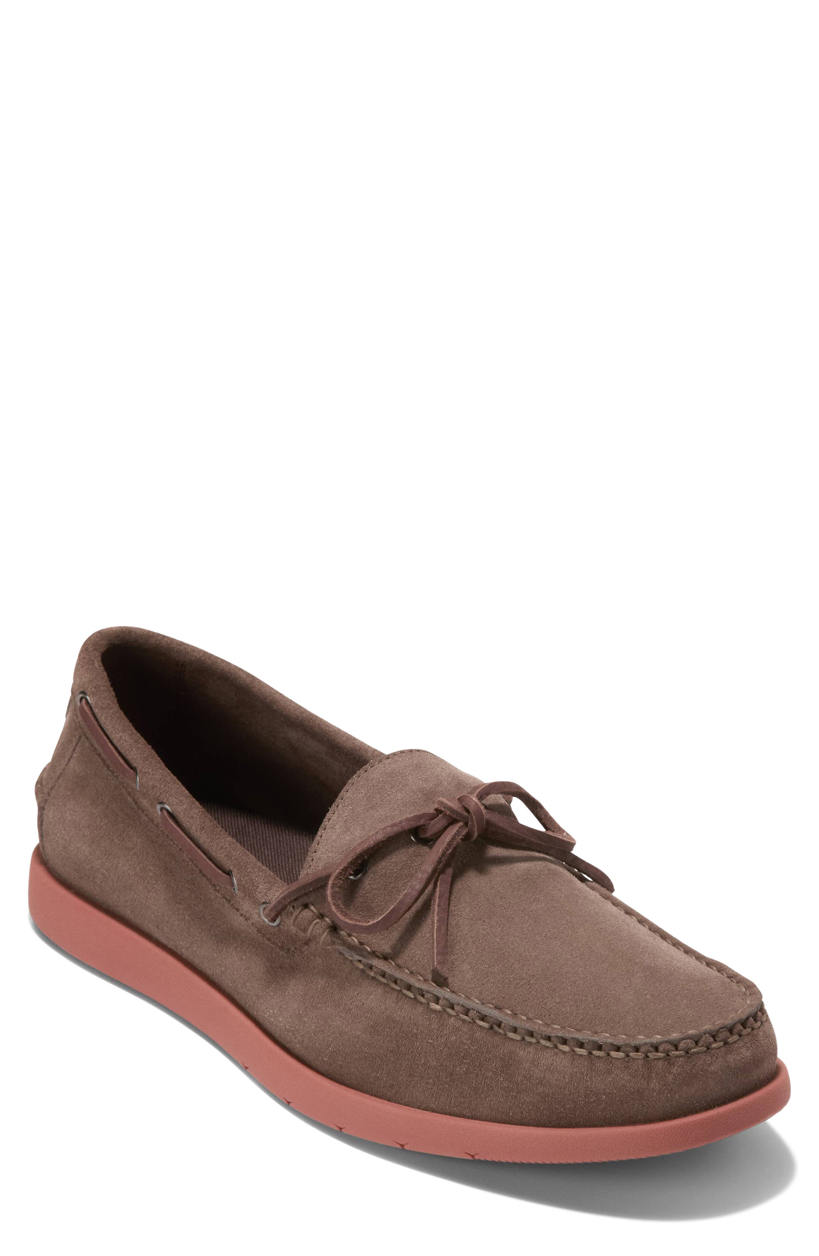 Cole Haan Brower Boat Shoe, Main, color, Lava Suede