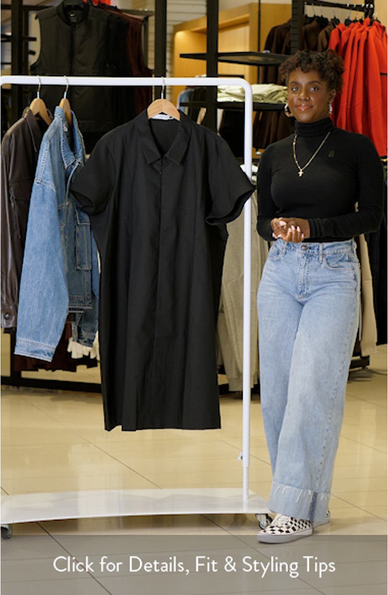 Zip Mini Shirtdress, sales video thumbnail