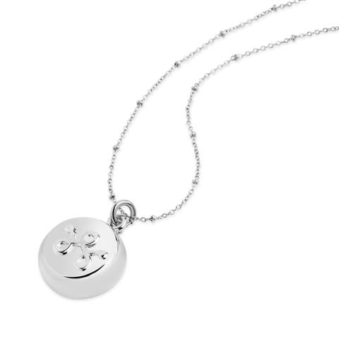 Beaded Chain Necklace Smart Jewelry - Personal Safety Device with ADT and 911 Features - Necklace