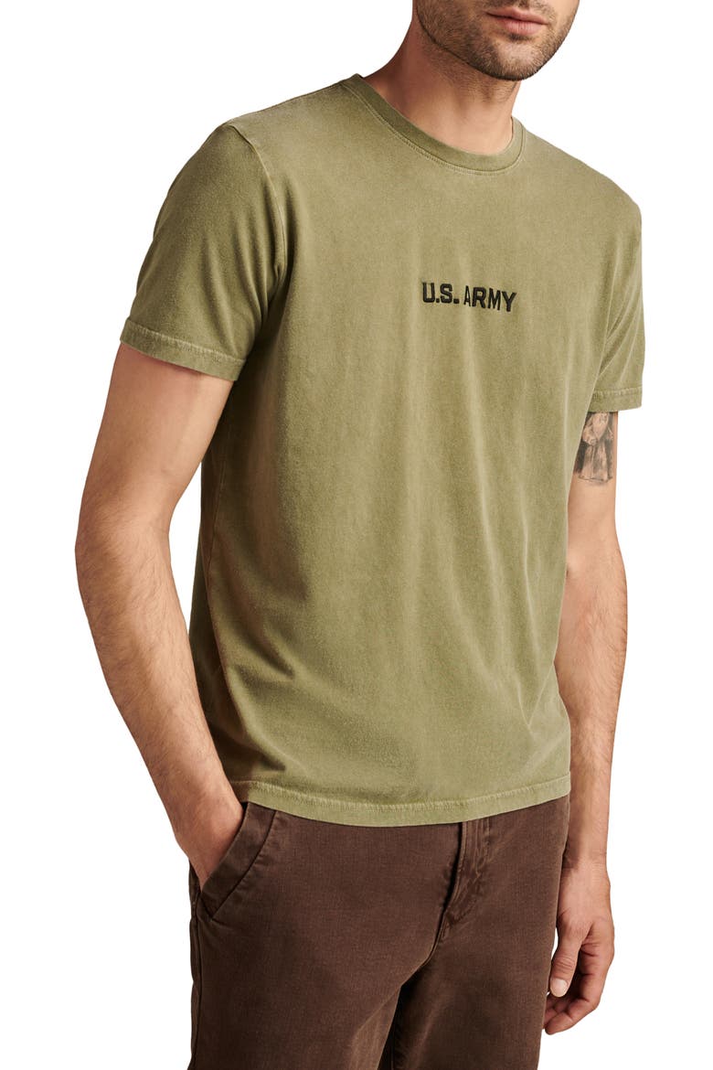 Embroidered Army Logo T-Shirt, Alternate, color, FOUR LEAF CLOVER