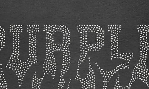 Purple Brand Studded Oversize Sleeveless T-shirt In Gray