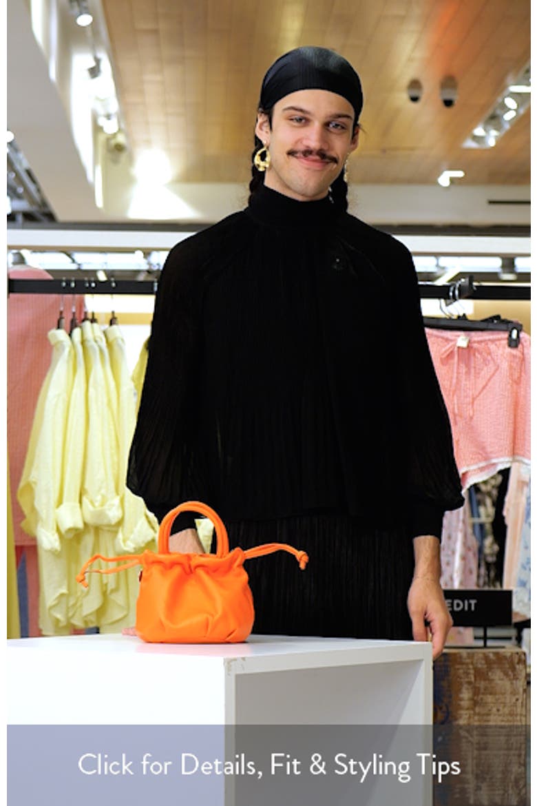 Emma Leather Drawstring Top Handle Bag video
