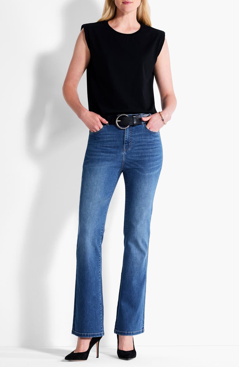 NZT by NIC+ZOE Power Shoulder Tank Top, Alternate, color, Black Onyx