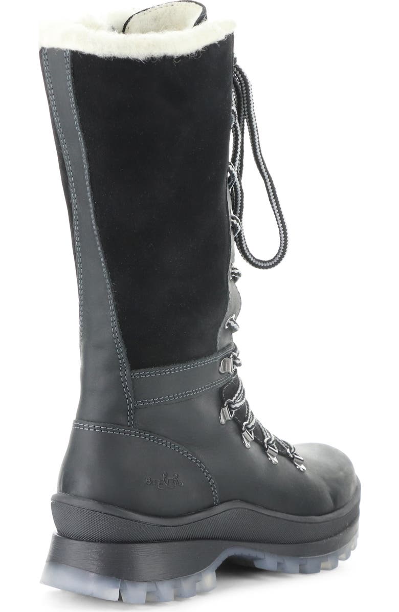 Bos. & Co. Dell Waterproof Wool Faux Shearling Lined Boot, Alternate, color, Black