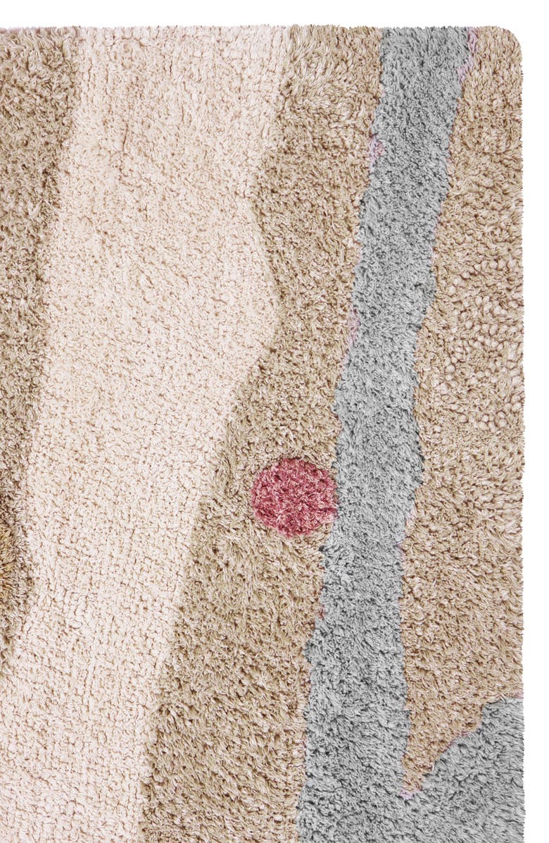 Lorena Canals Kids' Wasahable Path Play Rug, Alternate, color, Natural Olive Pearl Blue