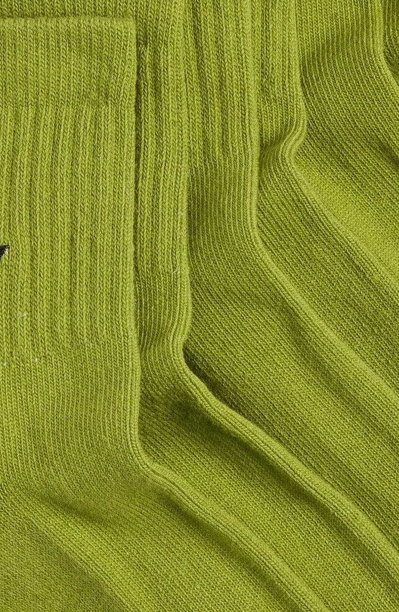 ARVIN GOODS 3-Pack Quarter Crew Socks, Alternate, color, Green