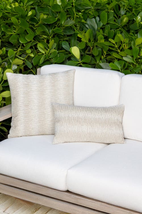 Elaine Smith Progress Multicolored Chenille Indoor & Outdoor Woven Accent Pillow