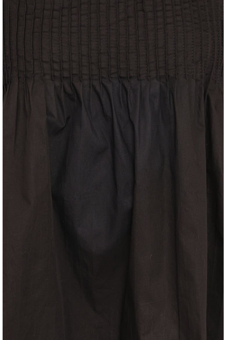 Carson Pintuck Pleat Cotton Camisole, Alternate, color, BLACK