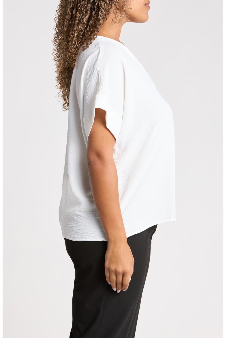 V-Neck Top, Alternate, color, WHITE