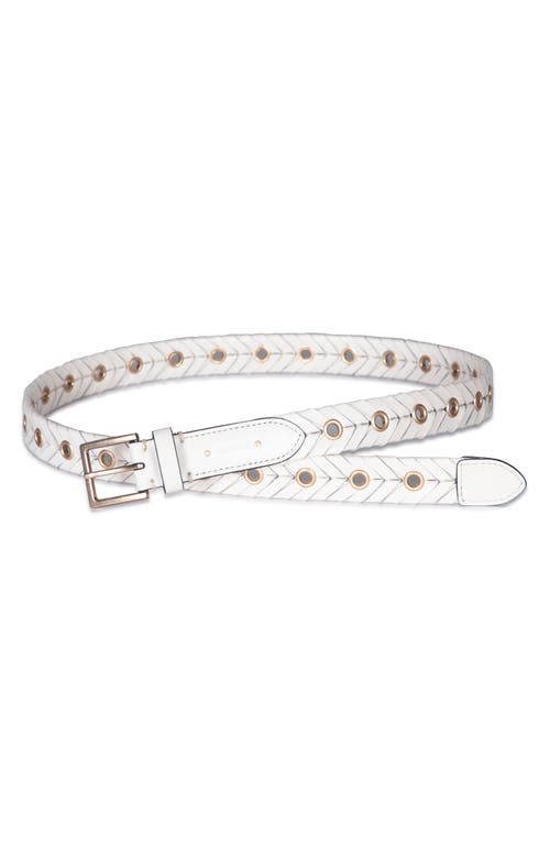 Shop Allsaints Woven Leather Eyelet Belt