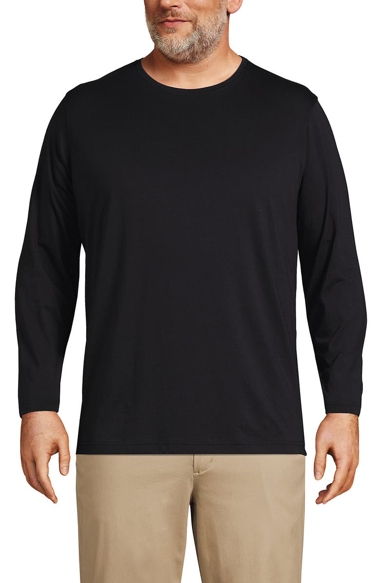 Lands' End Long Sleeve Cotton Supima Tee, Main, color, 